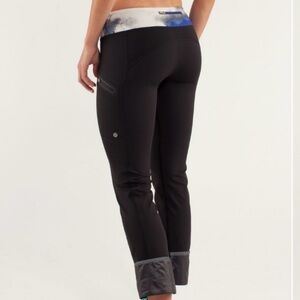 lululemon athletica Black and Blue Leggings